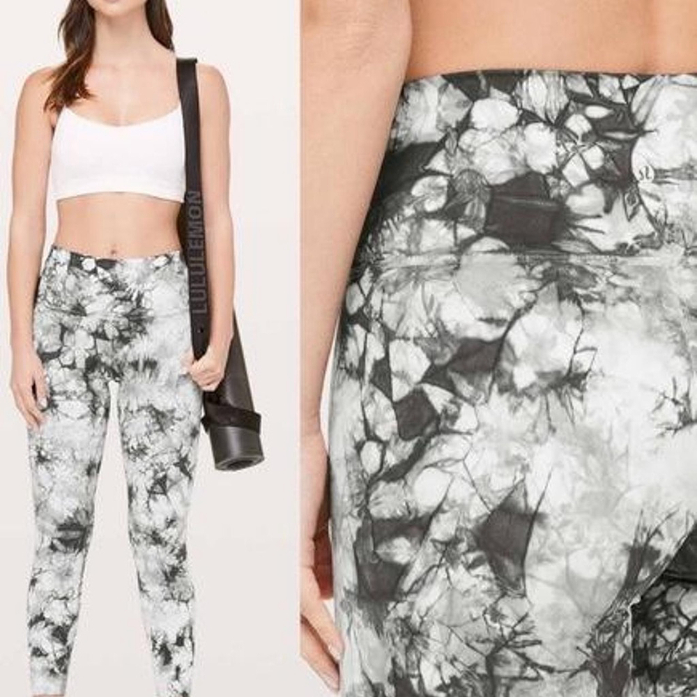 Lululemon Wunder Under High Rise Leggings – Dual Shibori, Size 4